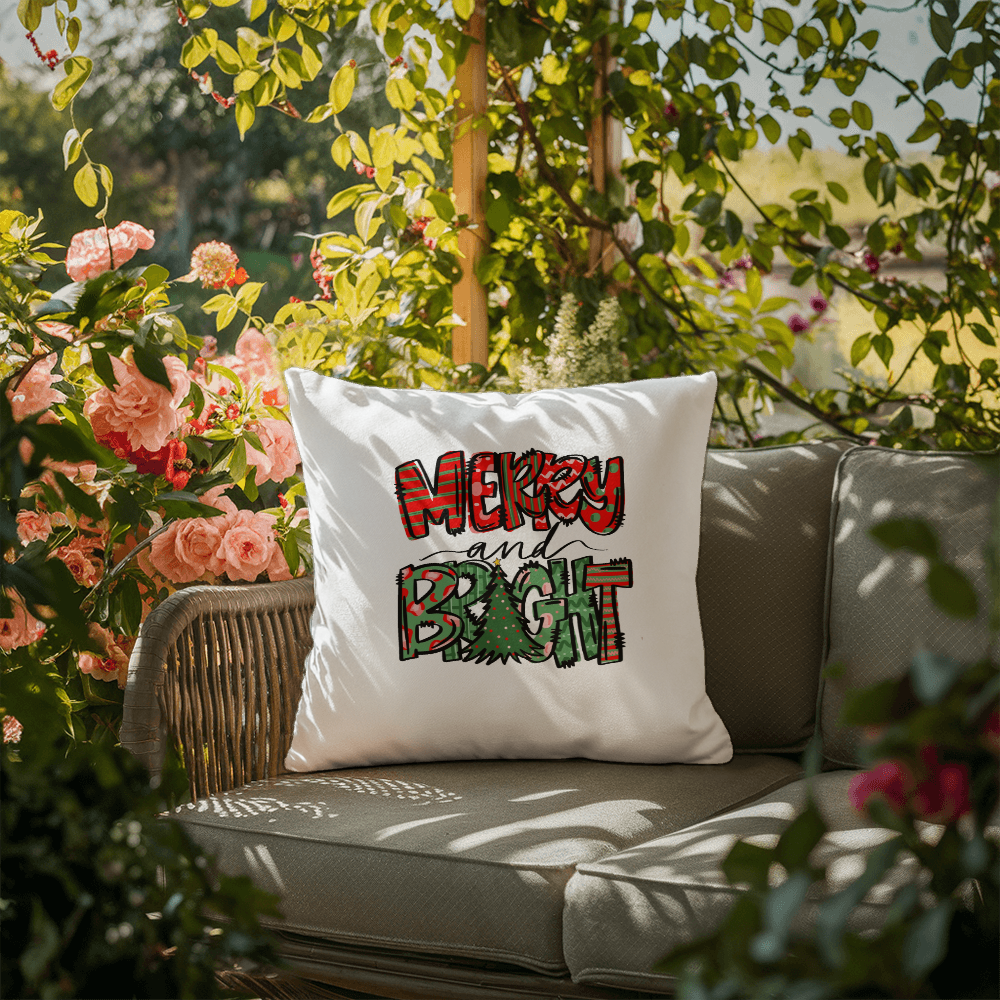 Merry & Bright | Outdoor Pillow