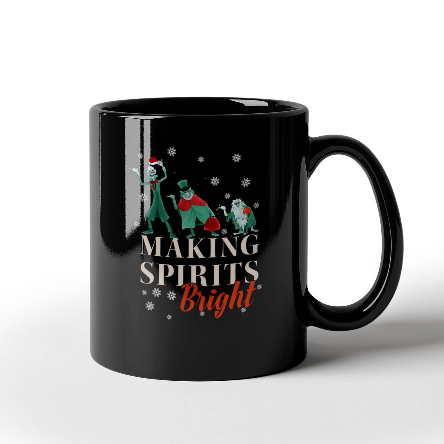 Making Spirits Bright | Black Ceramic Mug